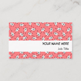 Tiras brancas de cartão de visita multicor-de-rosa