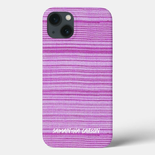 Tiras cor-de-rosa com nome personalizado (Verso)