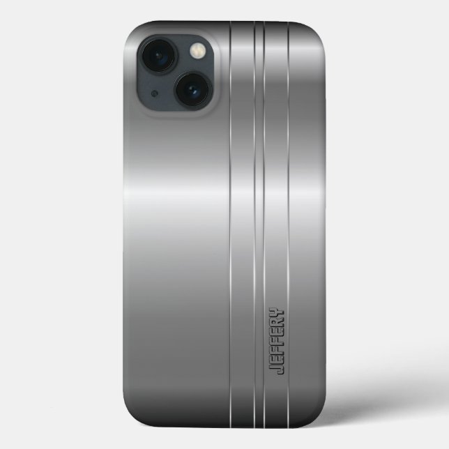 Tiras de Prata Metálico Hi Tech 2 Design Case-Mate (Verso)