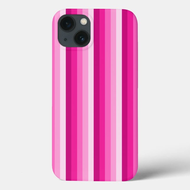 Tiras de sombra rosa quente capas de iphone de gab (Verso)