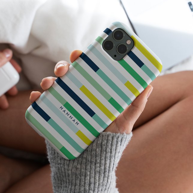 Tiras de Turquesa Verde Azul Coloridas Modernas (Criador carregado)