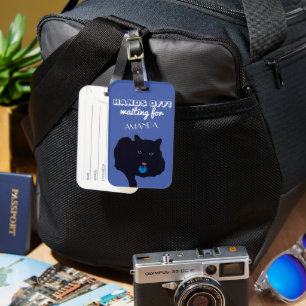 Tire As Mãos! Etiqueta de Bagagem de Acrílico