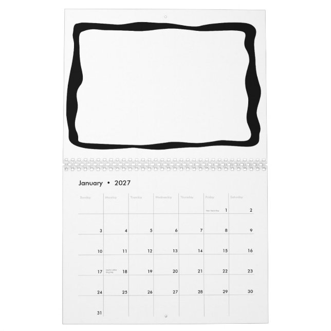 Tire seu próprio calendário (Jan 2027)