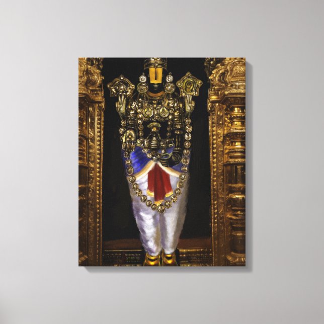 Tirupati Venkateshwara Canvas Swamy Wall Art (Frente)