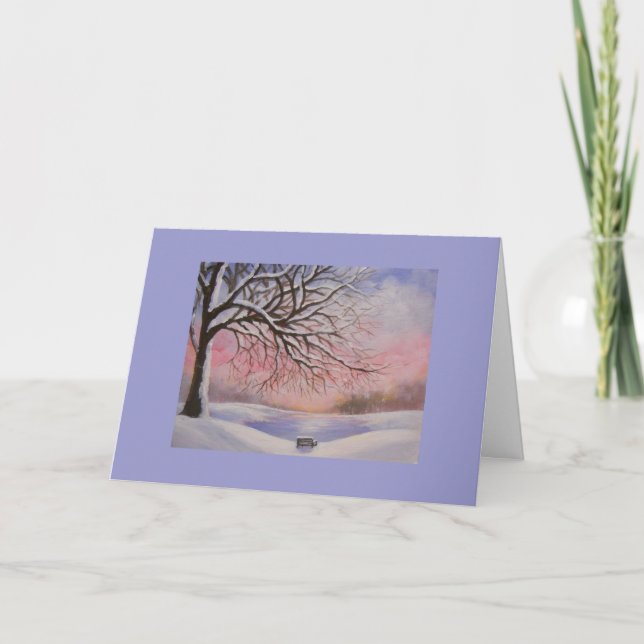 Tis a estação, cartão do feriado (Frente)