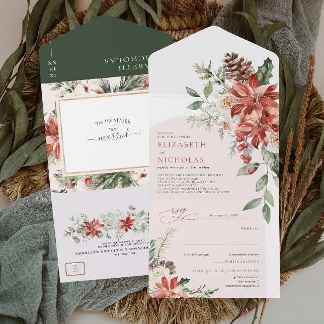 'Tis A Temporada | Floral de Casamento de Natal (Criador carregado)