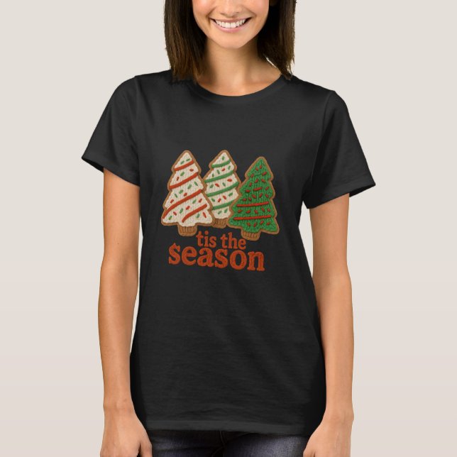 Tis The Season Christmas T-Shirt – Cute Holiday  (Frente)