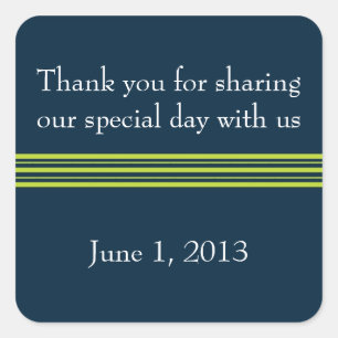 Tisbury - marinho e verde - etiqueta quadrada