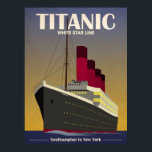 Titanic Ocean Liner Art Deco Impressão<br><div class="desc">Titanan Ocean Liner Cruise Ship Art Deco Impressão</div>