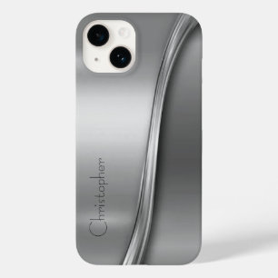 Titânio Polida Prata Radial Metálico iphone 15