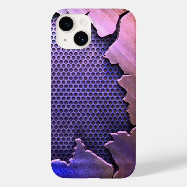 Titânio Rosa Polida iphone Radial Metálico 15 (Verso)