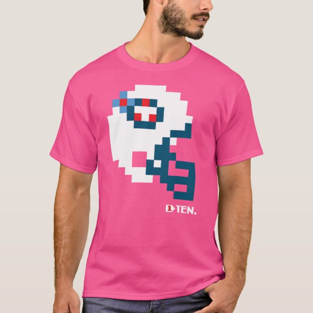 Titans Tecmo Bowl Helmet T-Shirt (Frente)