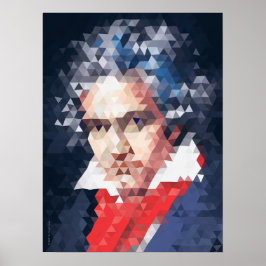 Titãs de Música: Beethoven Poster (Low poli)