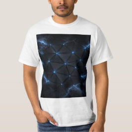 Title  Electric Neon Grid Men’s T-Shirt | Futurist