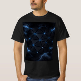 Title  Electric Neon Grid Men’s T-Shirt | Futurist