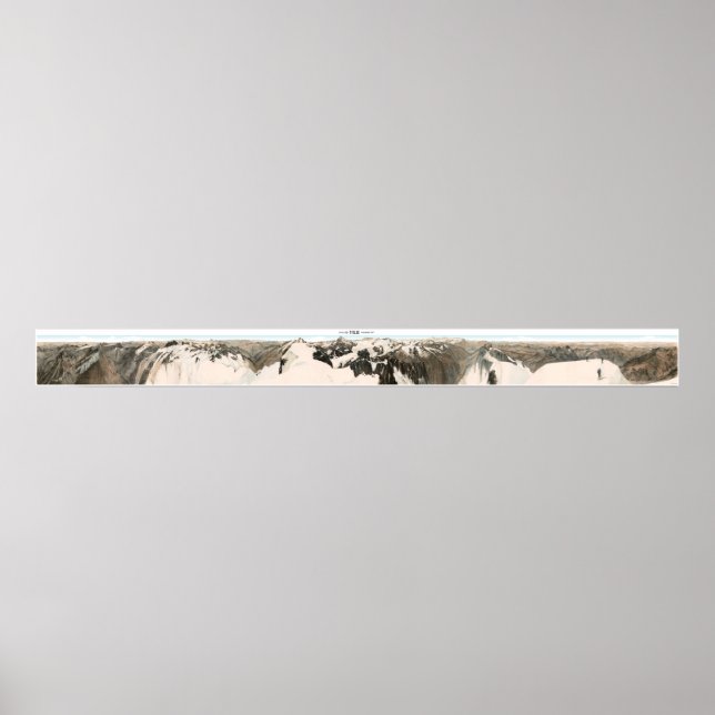 TITLIS Swiss Alps Panorama 360° Poster (Frente)