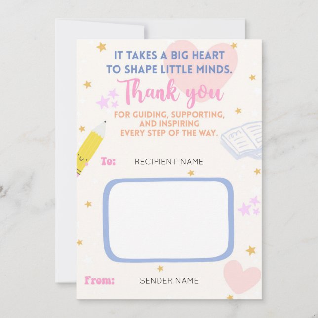 Titular do Cartão de Presente de Apreciação do Pro (Frente)