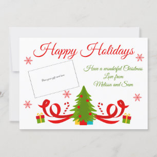 Titular do Cartão de Presente de Feriado de Árvore