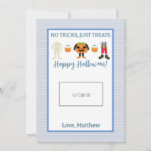 Titular do Cartão de Presente de Halloween Azul