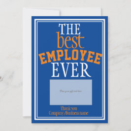 Titular do Cartão Presente de Tipografia Azul do M