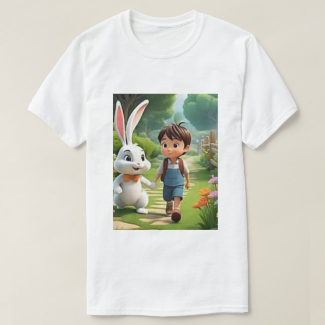 Título  Camiseta Divertida de Personagem de Desenh (Frente do Design)