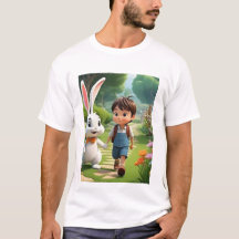 Título  Camiseta Divertida de Personagem de Desenh