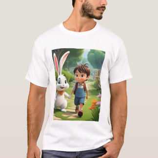 Título Camiseta Divertida de Personagem de Desenh