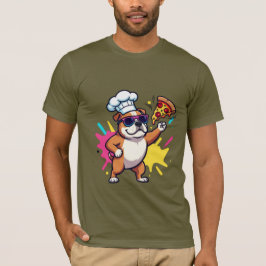 Título: Camiseta Gráfica de Cachorro de Desenho An