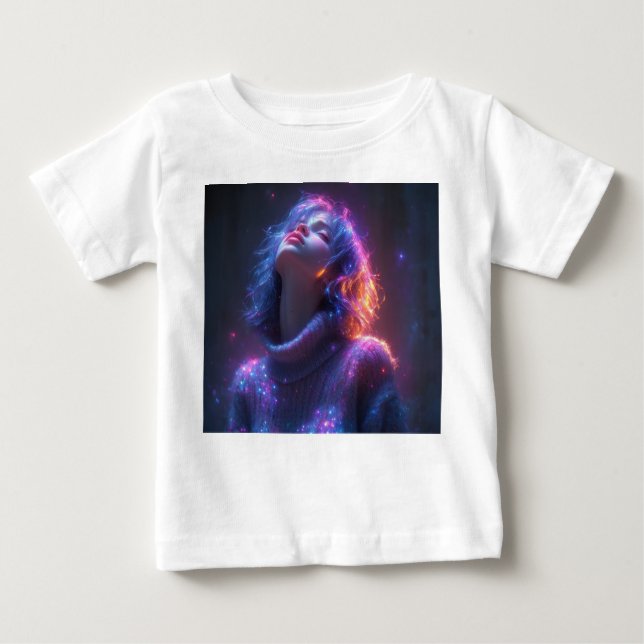 Título: Dreamscape Glow T-shirt & Cozy FiresT-Shir (Frente)
