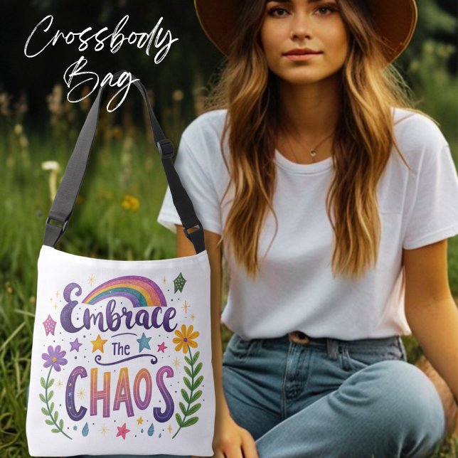 Título Embarque o caos Corredor Tote Bag (Criador carregado)
