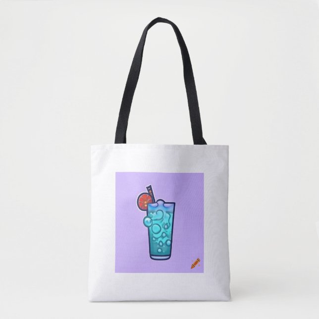 Título: "Magical Fruity Cocktail Tote Bag - Cartoo (Frente)