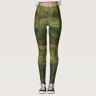 Título: Onyx Crocodile Paisley Camouflage Leggings