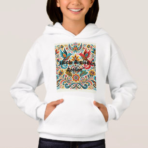 Título: Vibrant Folk Art Floral Patterno T-Shirt