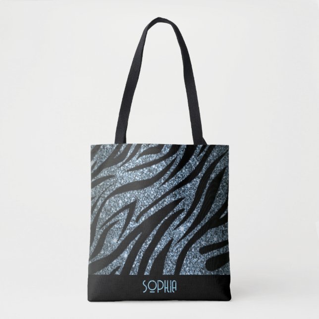 Título: Zebra Skin Collection Personalised Tote Ba (Frente)