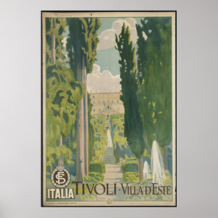 Tivoli Vintage Travel Poster Ad Retro Prints