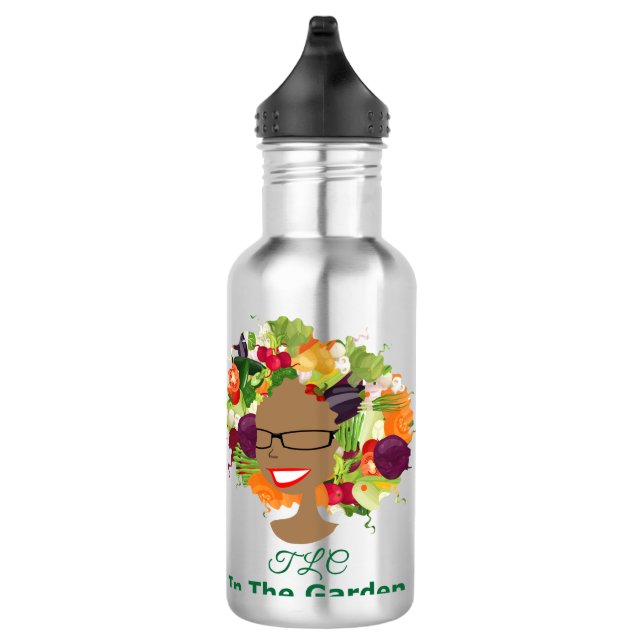 TLC Na Garrafa De Água Da Marca Do Jardim (Direita)