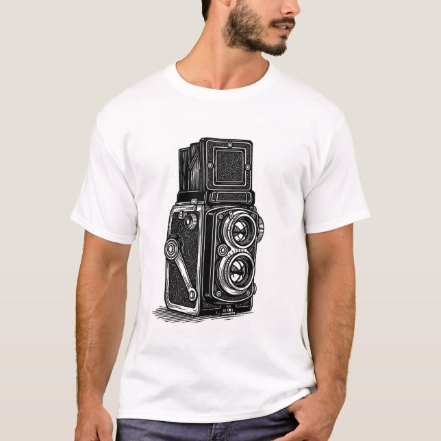 TLR camera t-shirt (Frente)
