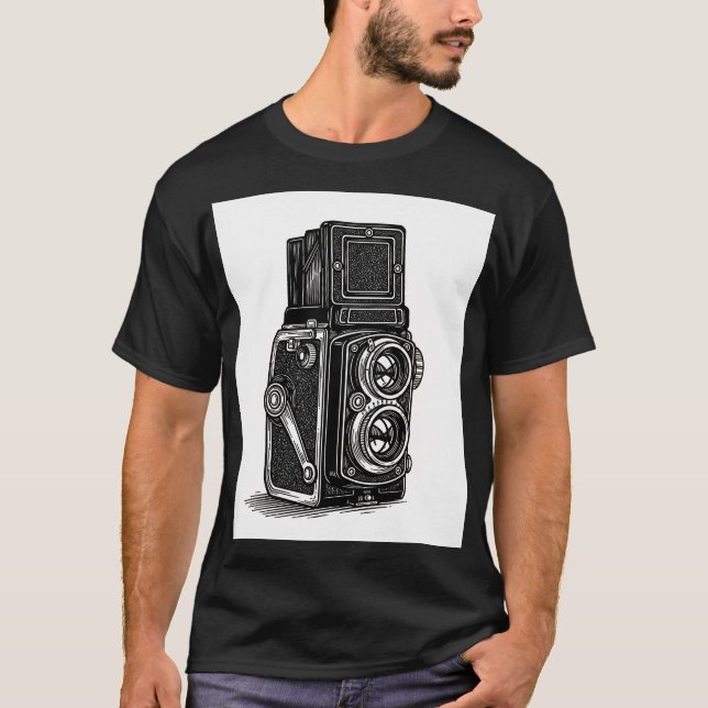 TLR camera t-shirt (Frente)
