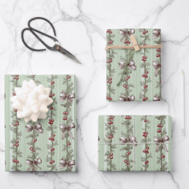 Toalete Verde Bonito Natal Frutas e Laços