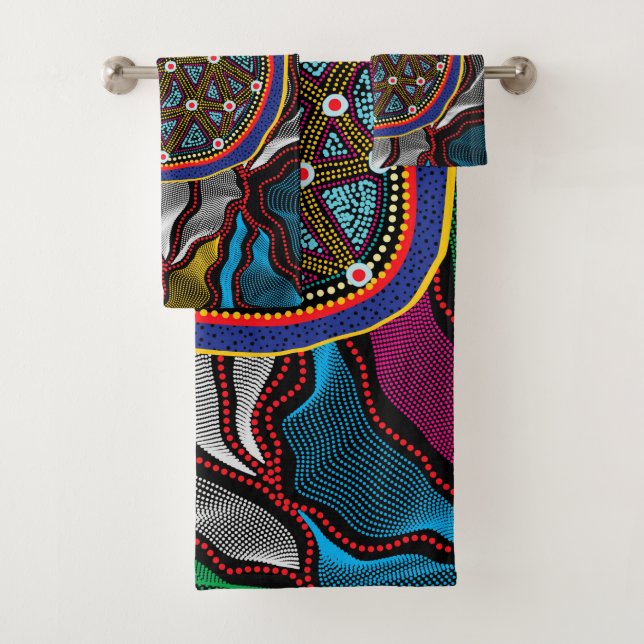 Toalha Aboriginal Design-15 (Insitu)