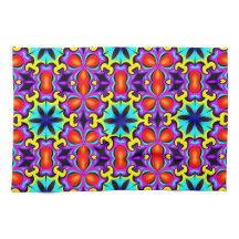 Toalha amarela vermelha patenteada