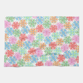 Toalha Colorida Floco de Neve