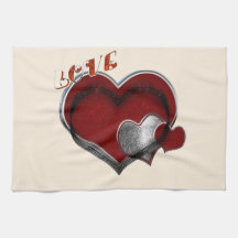 Toalha da cozinha da Magia do Coração