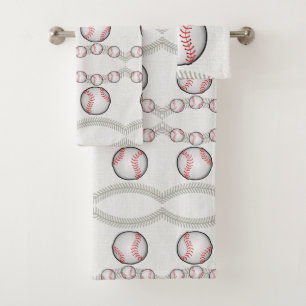 Toalha de Banheiro Define Baseball