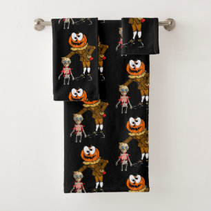 Toalha de Banheiro Define Halloween, Pumpkin