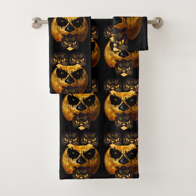Toalha de Banheiro Define Halloween, Pumpkin (Insitu)