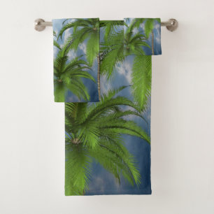 Toalha de Banheiro Define Palm Tree