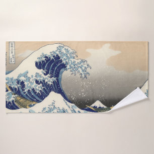 Toalha De Banho A onda do Excelente de Kanagawa Hokusai