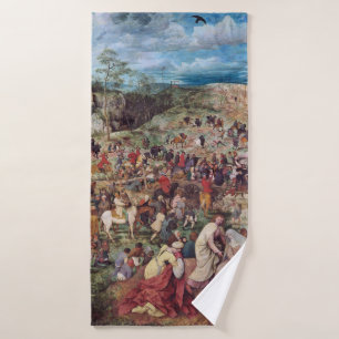 Toalha De Banho A Procissão para o Calvário, Pieter Bruegel