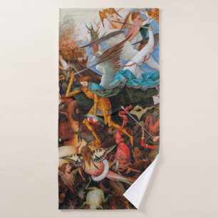 Toalha De Banho A queda dos anjos rebeldes, Pieter Bruegel